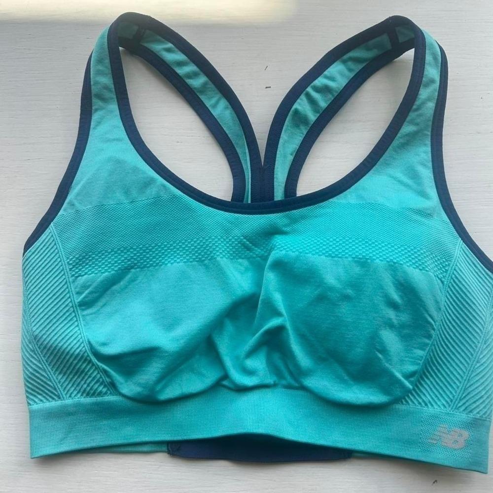 New Balance XL teal/blue sports bra EUC